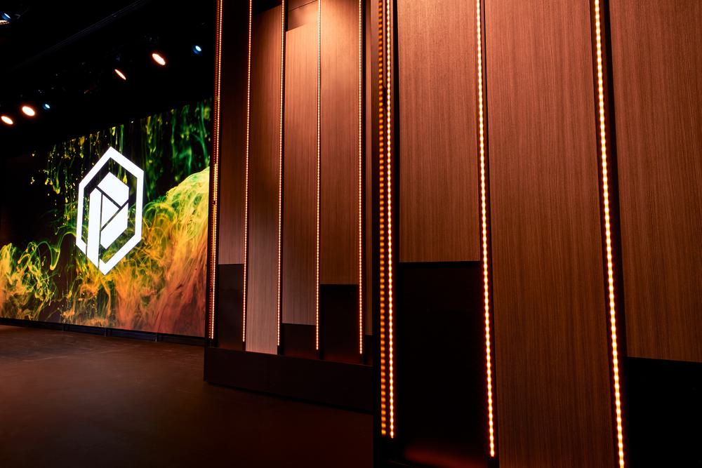 Scenic elements like this brought the church lighting system at Prestonwood Baptist Youth Facility to higher levels.