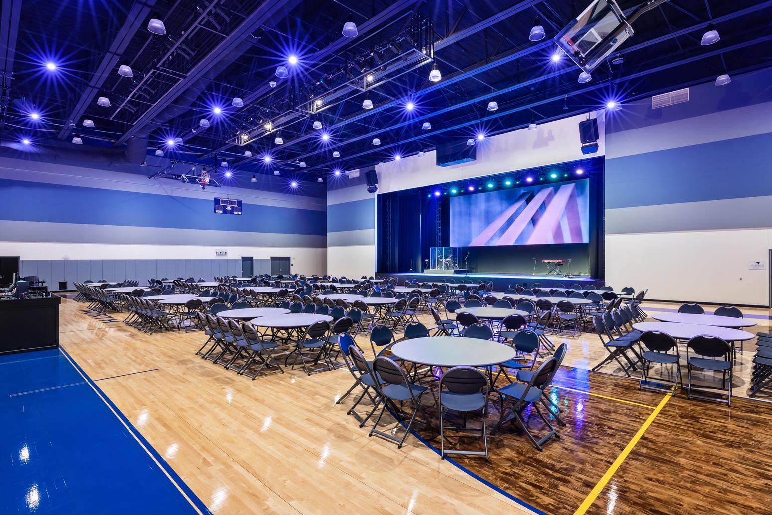 Professional Acoustics Lighting Setup Church Auditorium