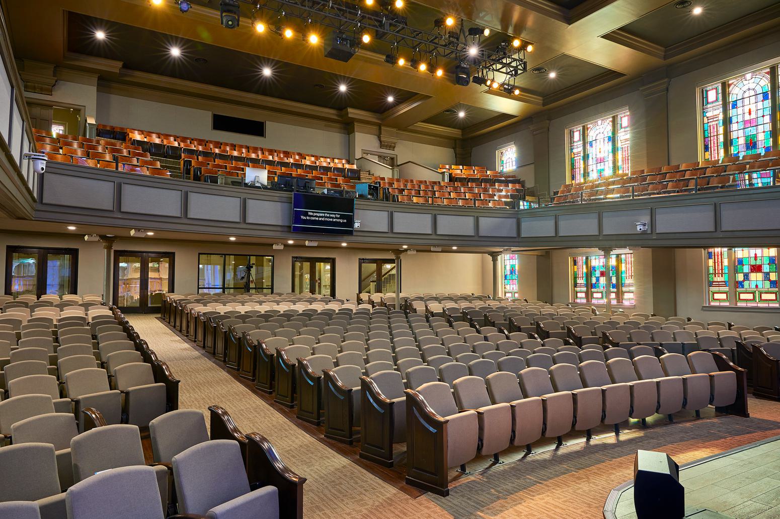 Church seating by Paragon helps beautify worship spaces.