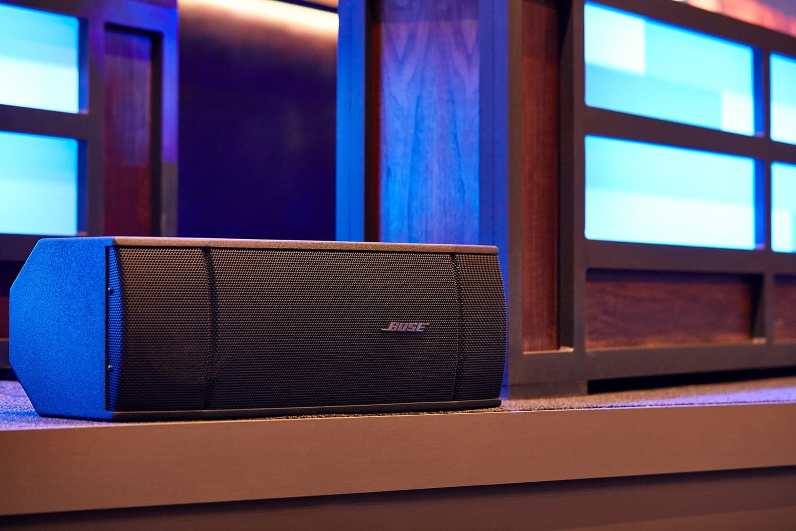 Bose speakers with AVL sound, installed for an audio design project by Paragon 360.