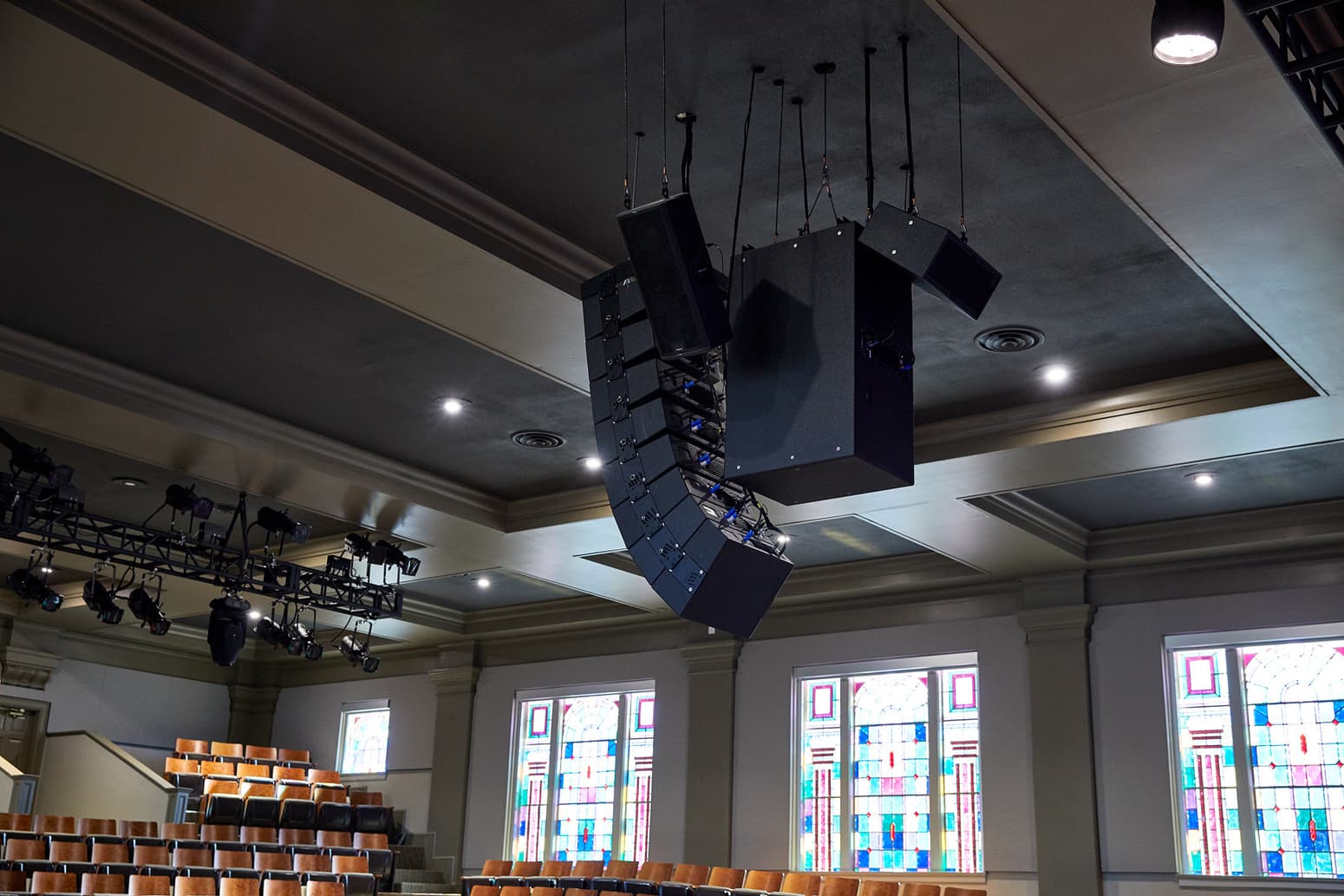 Audio designs and sound design company Paragon 360 created this ceiling sound system.