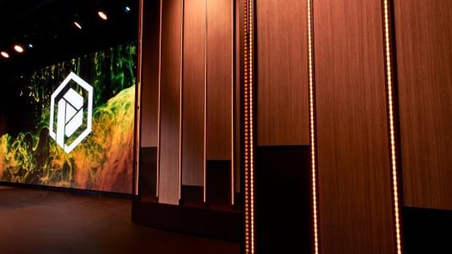 Scenic elements like this brought the church lighting system at Prestonwood Baptist Youth Facility to higher levels.
